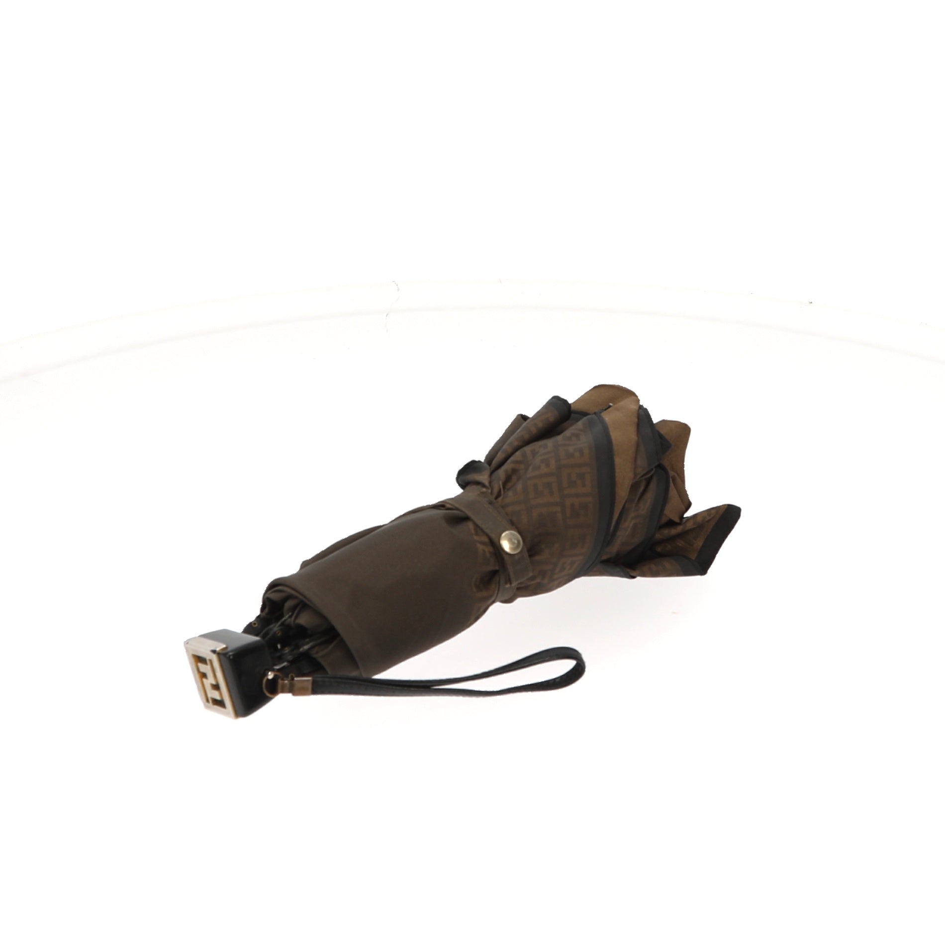 Fendi Umbrella In Brown Fabric